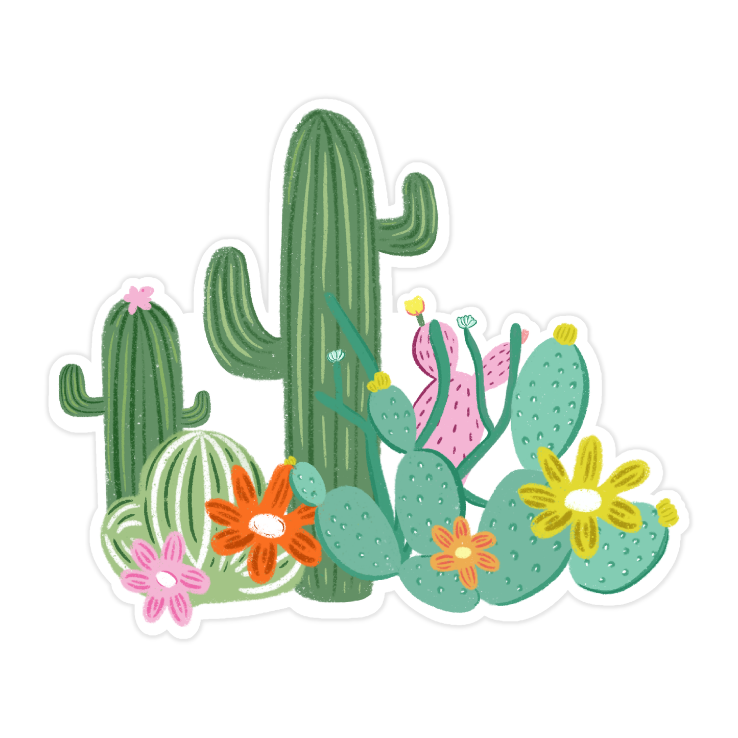 Cactus Garden Sticker
