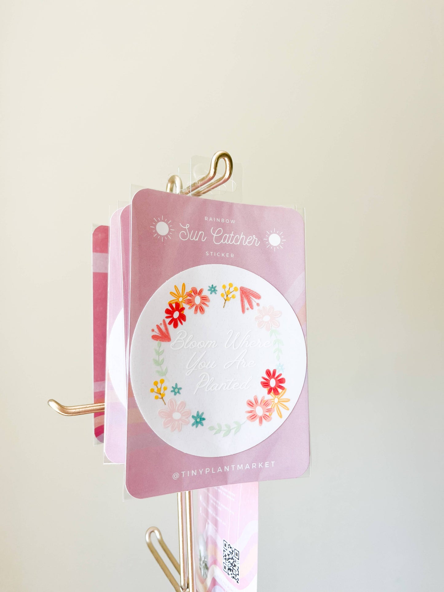 Bloom Where You Are Planted Sun Catcher Sticker Decal